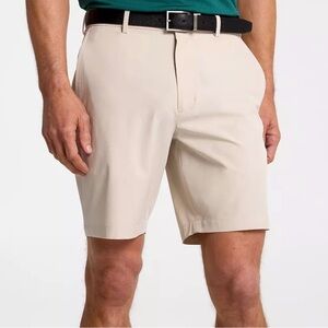 Walter Hagen Performance 11 Golf Tan Flat Front Shorts